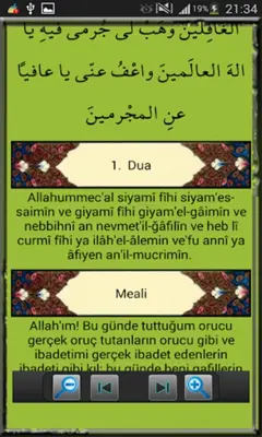 Ramazanda Her Güne Bir Dua android App screenshot 2